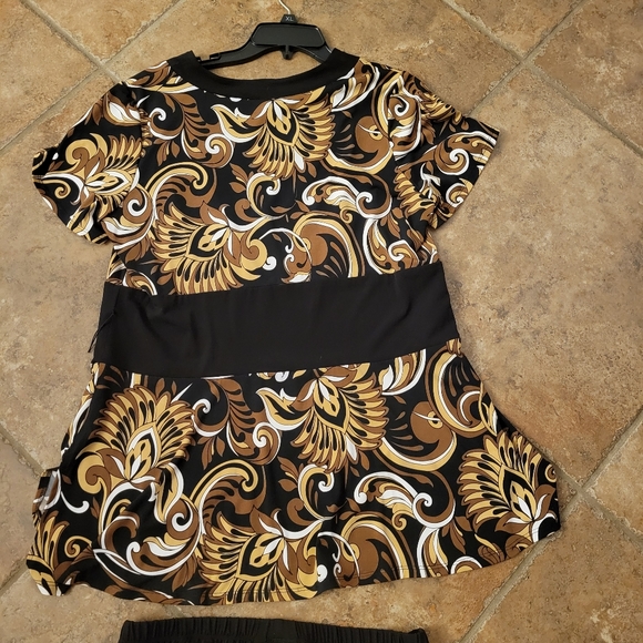 70s style wrap shirt and wide leg pants Size 16w - Picture 7 of 9